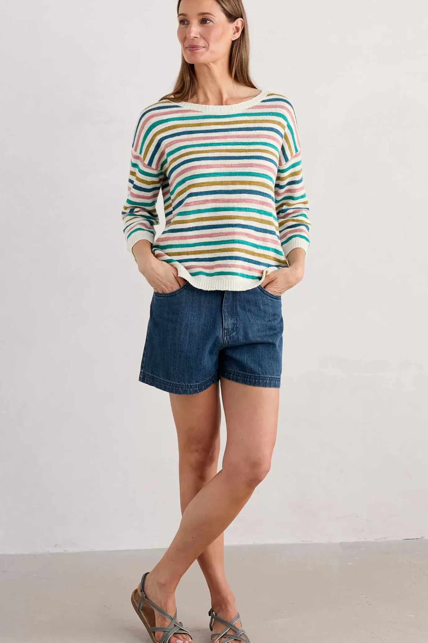 Seasalt Cornwall Knavock Striped Jumper<Women Knitwear