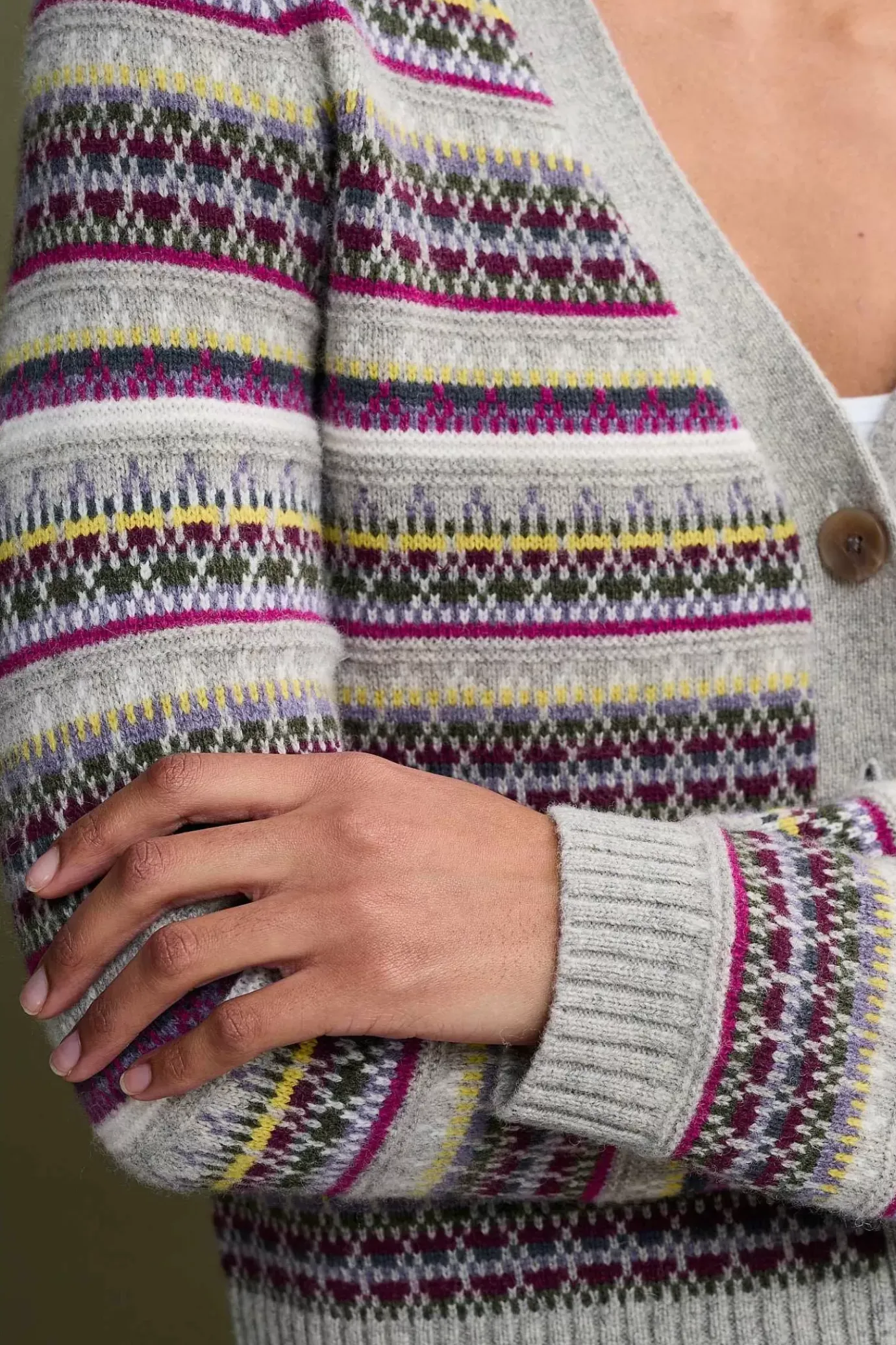 Seasalt Cornwall Lamorna Lane Fair Isle Cardigan<Women Knitwear