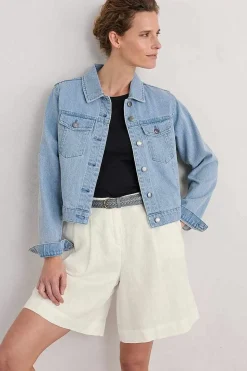 Seasalt Cornwall Levan Well Denim Jacket<Women Coats & Jackets