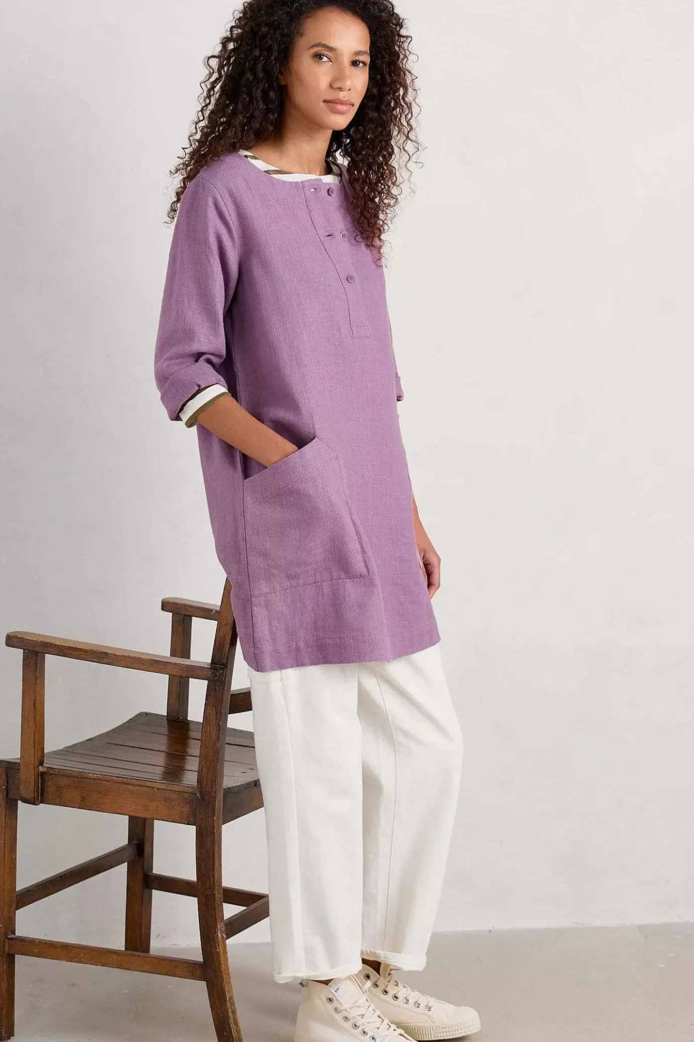 Seasalt Cornwall Lighthouse Rock 3/4 Sleeve Tunic<Women Tunics