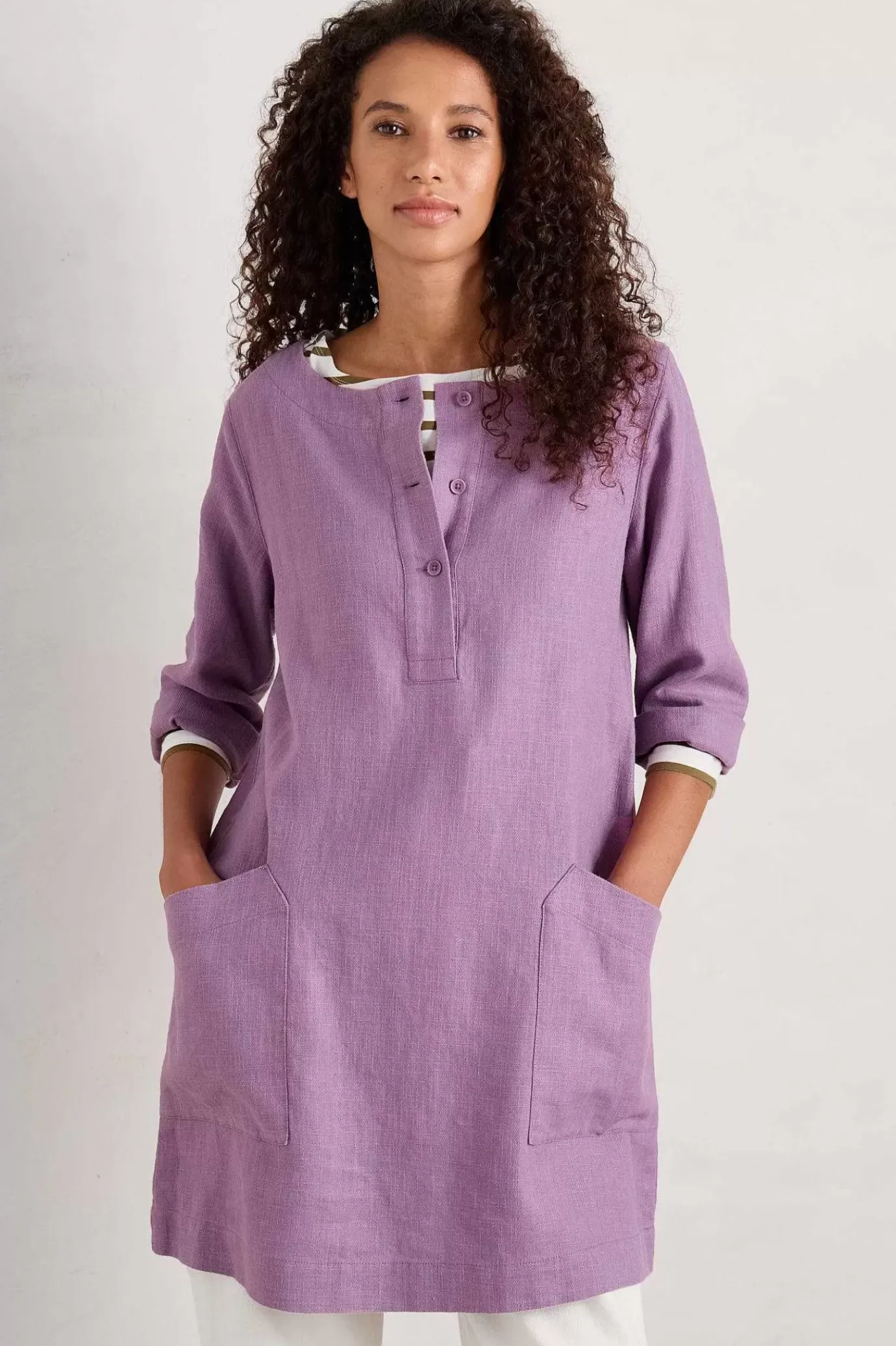 Seasalt Cornwall Lighthouse Rock 3/4 Sleeve Tunic<Women Tunics