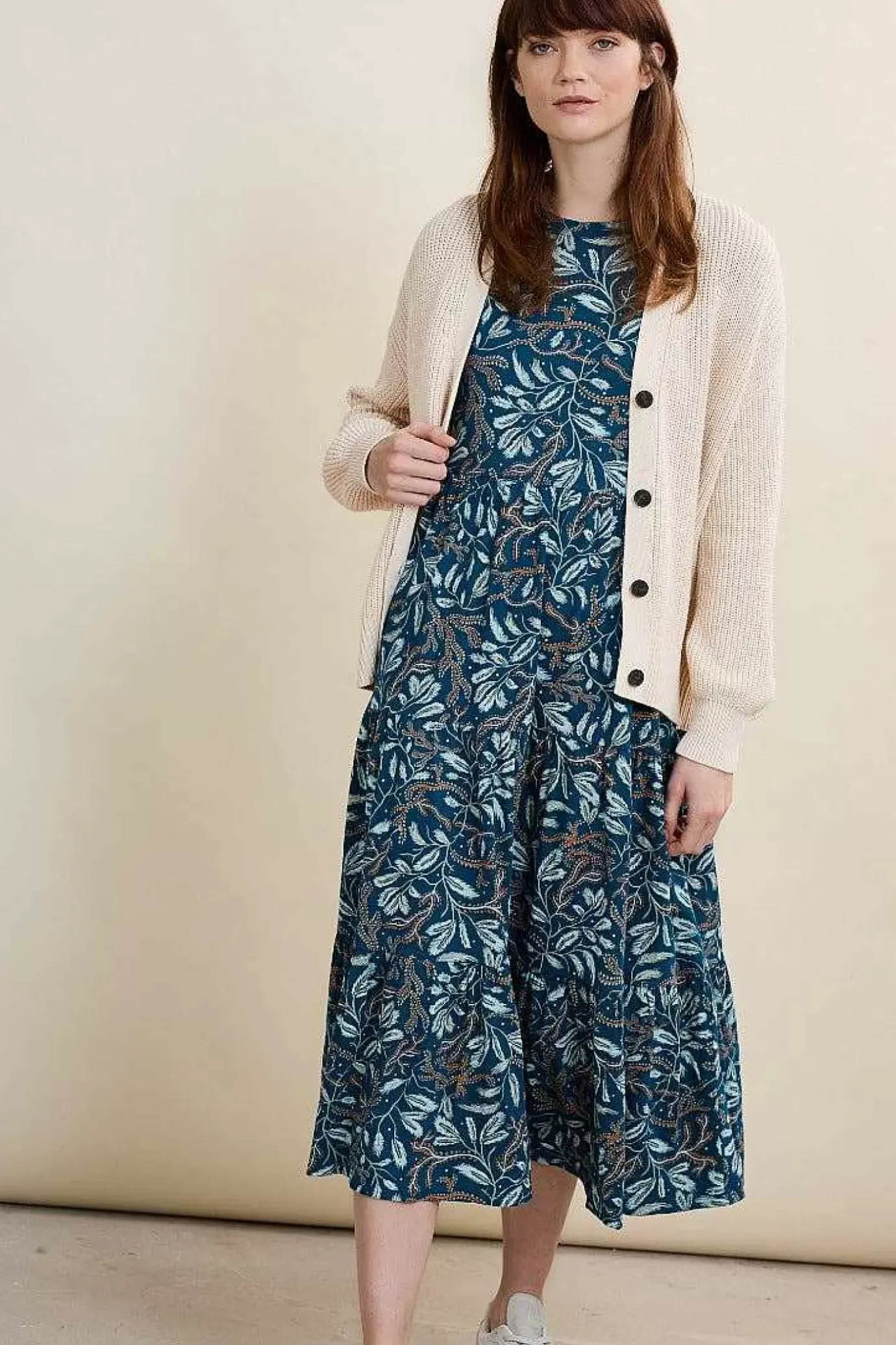 Seasalt Cornwall Line Strokes Short Sleeve Dress (Gots)<Women Dresses