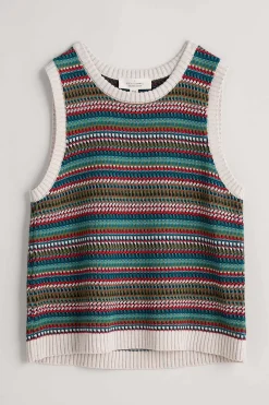 Seasalt Cornwall Little Grebe Fair Isle Vest<Women Knitwear