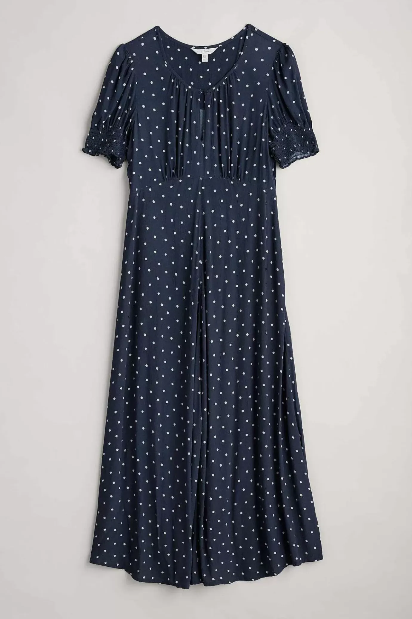 Seasalt Cornwall Marsh Violet Short Sleeve Empire Line Dress<Women Dresses