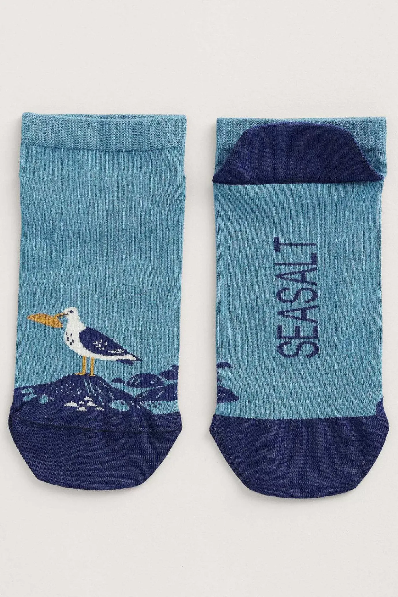 Seasalt Cornwall Men's Arty Trainer Socks<Men Socks
