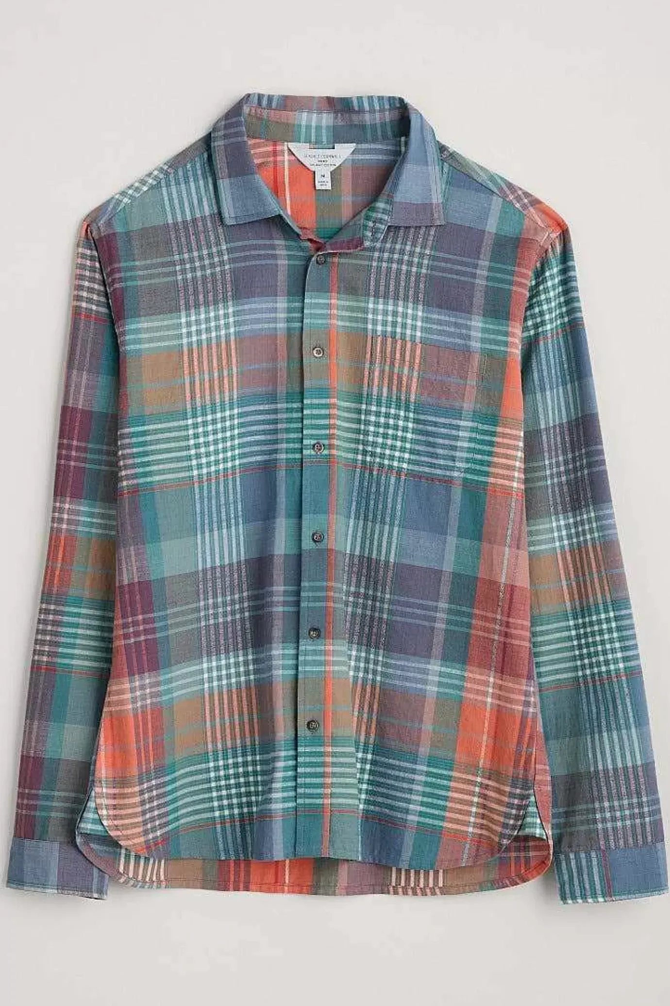 Seasalt Cornwall Men's Banyan Checked Cotton Shirt<Men Tops & T-Shirts