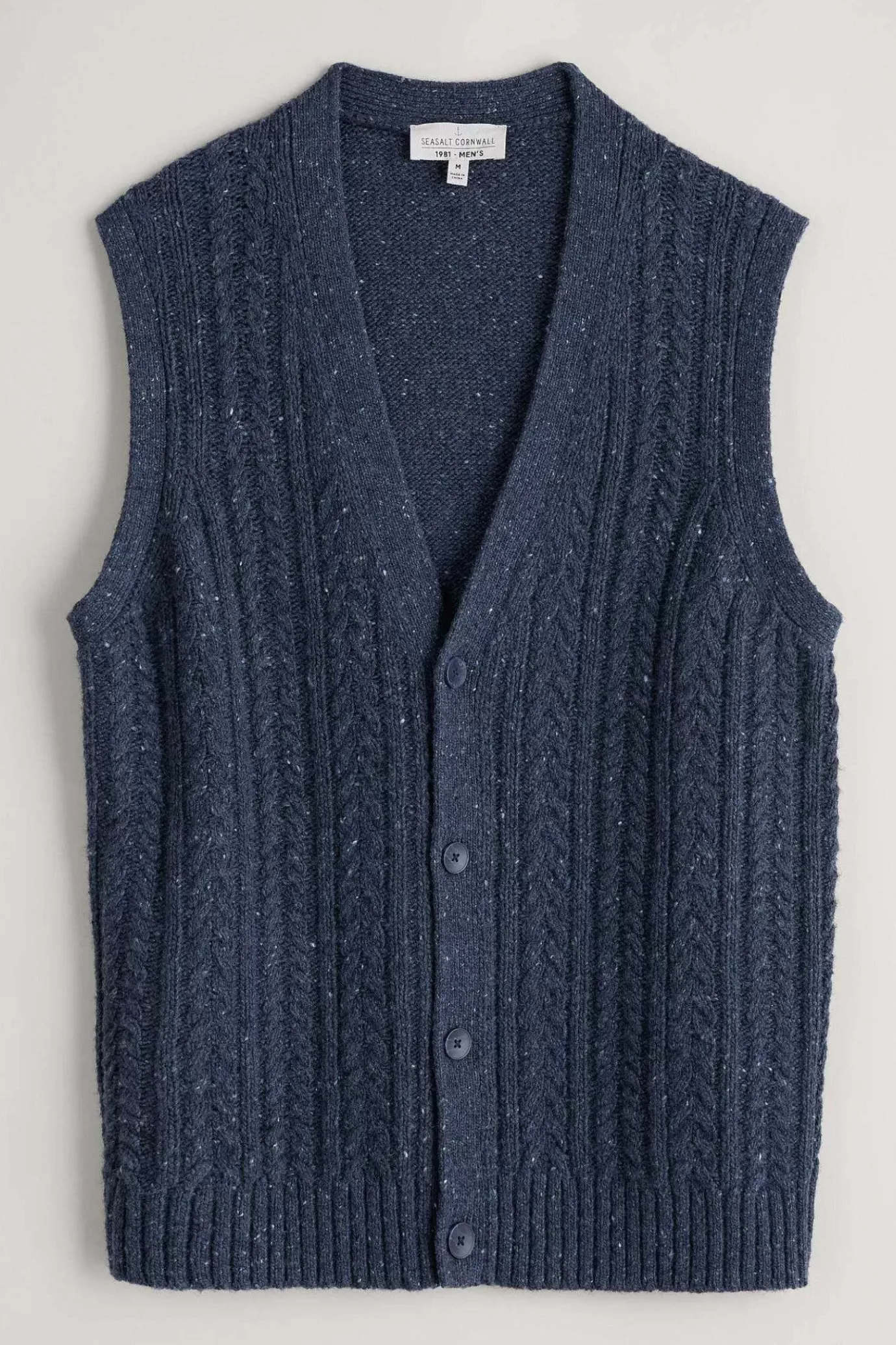 Seasalt Cornwall Men's Boulder Perch Knitted Vest<Men Knitwear