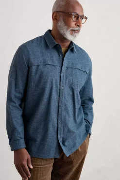 Seasalt Cornwall Men's Chandlery Flannel Overshirt<Men Tops & T-Shirts