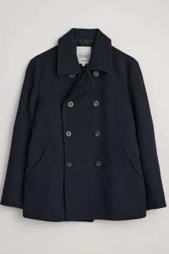 Seasalt Cornwall Men's Channel Wool Blend Coat<Men Coats & Jackets