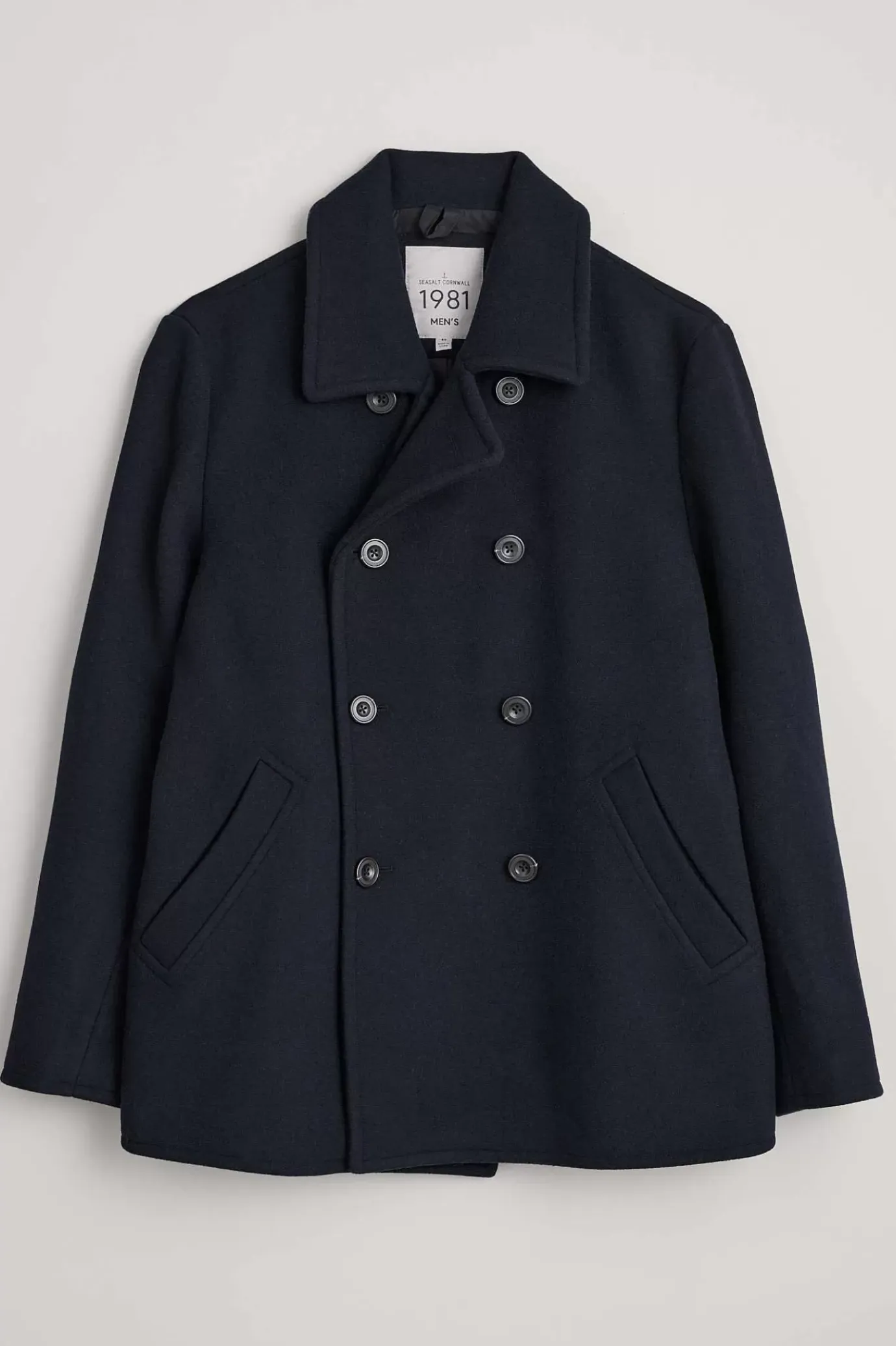 Seasalt Cornwall Men's Channel Wool Blend Coat<Men Coats & Jackets