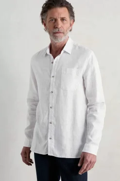 Seasalt Cornwall Men's Curator Linen Shirt<Men Tops & T-Shirts