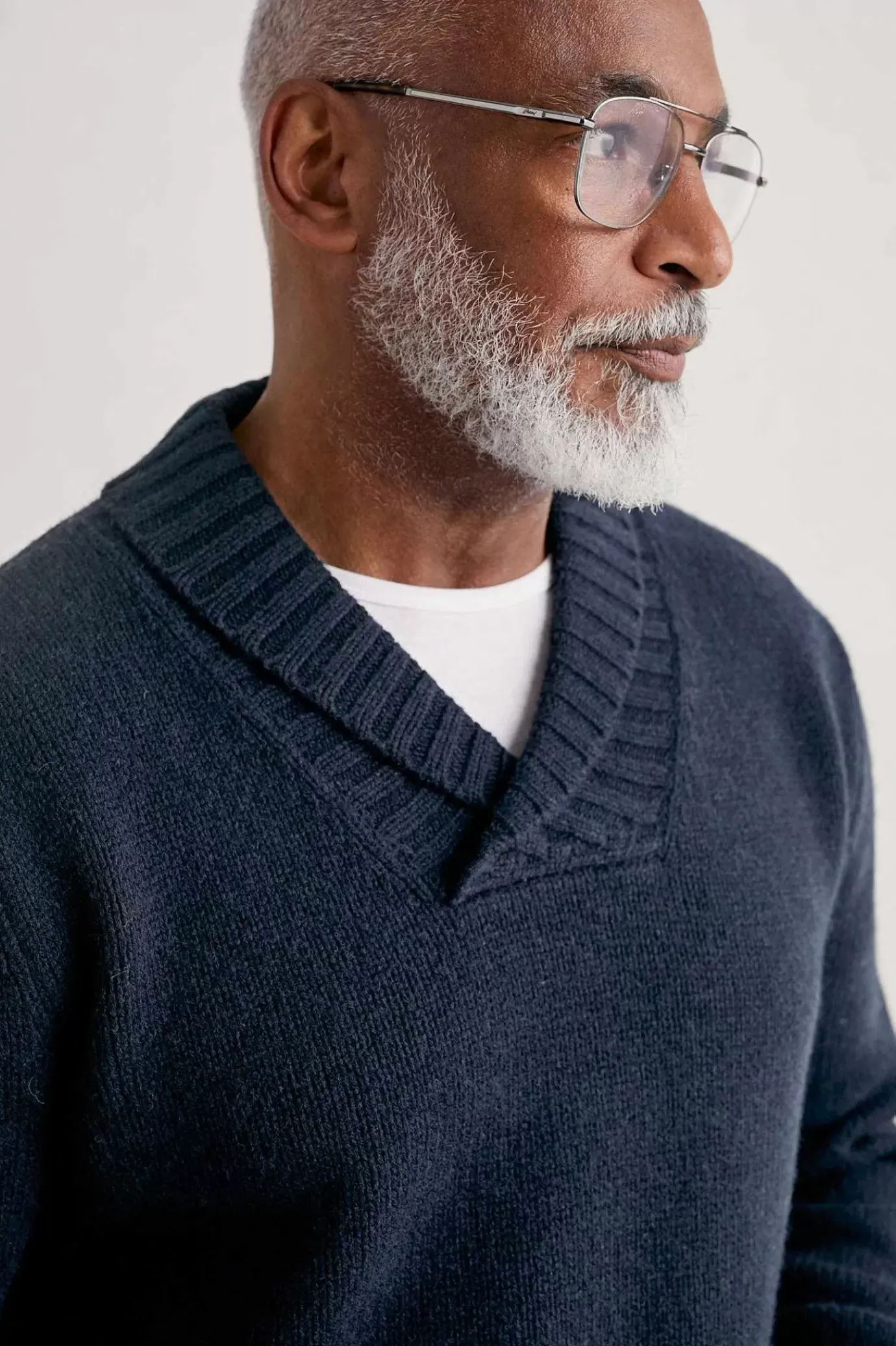 Seasalt Cornwall Men's Daver Shawl Neck Jumper<Men Knitwear