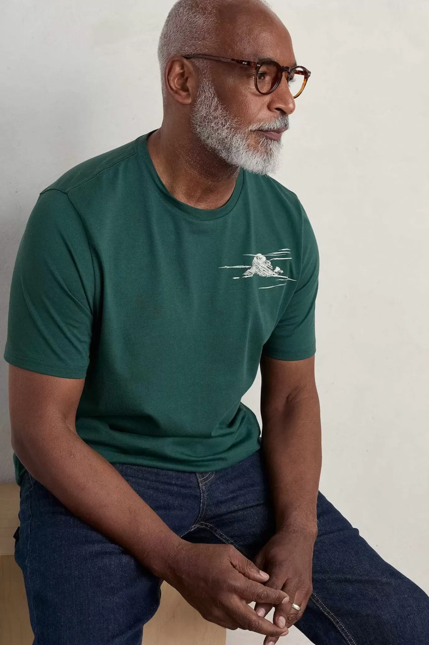 Seasalt Cornwall Men's Downsouse Organic Cotton T-Shirt<Men Tops & T-Shirts