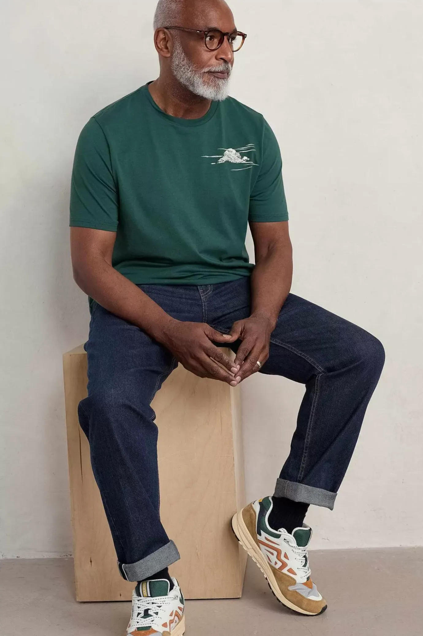 Seasalt Cornwall Men's Downsouse Organic Cotton T-Shirt<Men Tops & T-Shirts