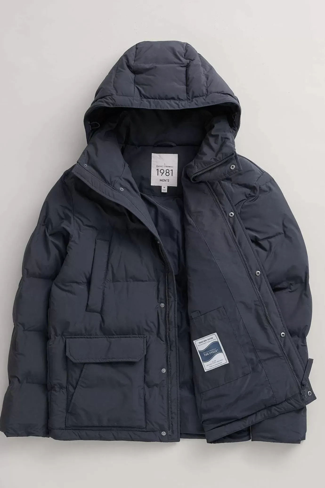 Seasalt Cornwall Men's Gatekeeper Waterproof Puffer Coat<Men Coats & Jackets