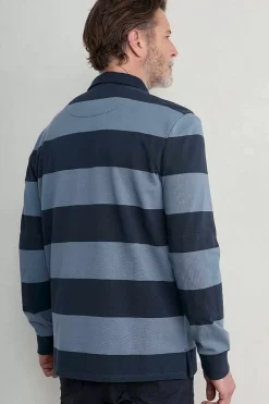 Seasalt Cornwall Men's Herdsman Organic Cotton Rugby Top<Men Tops & T-Shirts