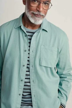Seasalt Cornwall Men's Jackdaw Cotton Twill Shirt (Gots)<Men Tops & T-Shirts