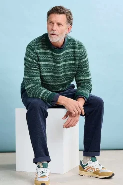 Seasalt Cornwall Men's Layline Fair Isle Jumper<Men Knitwear