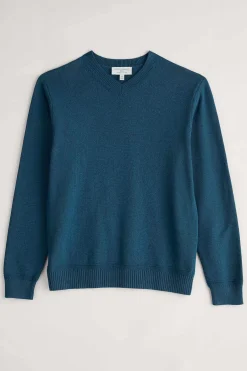 Seasalt Cornwall Men's Mainbrace Organic Cotton V-Neck Jumper<Men Knitwear