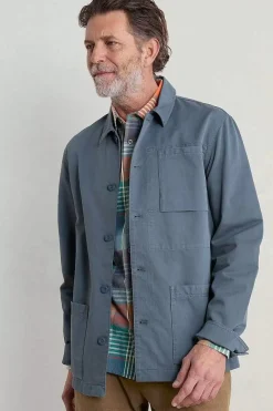 Seasalt Cornwall Men's Organic Cotton Canvas Tompot Jacket<Men Coats & Jackets