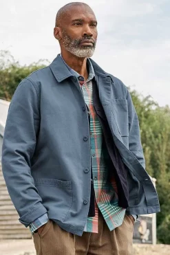 Seasalt Cornwall Men's Organic Cotton Canvas Tompot Jacket<Men Coats & Jackets