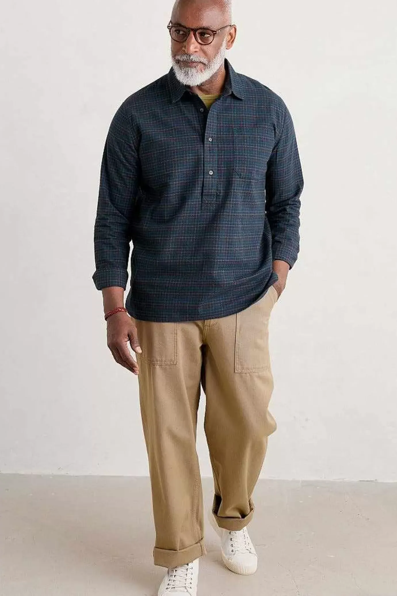 Seasalt Cornwall Men's Organic Cotton Thomas Street Shirt<Men Tops & T-Shirts