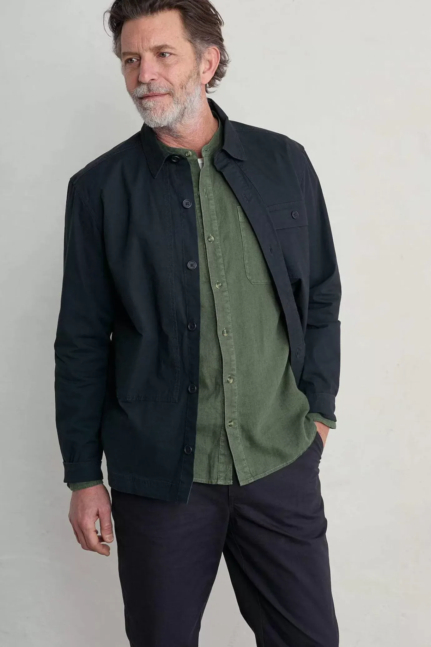 Seasalt Cornwall Men's Porlock Linen Shirt<Men Shirts