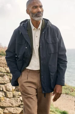 Seasalt Cornwall Men's Porthcurno Waterproof Jacket<Men Coats & Jackets