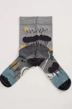 Seasalt Cornwall Men's Postcard Socks<Men Socks