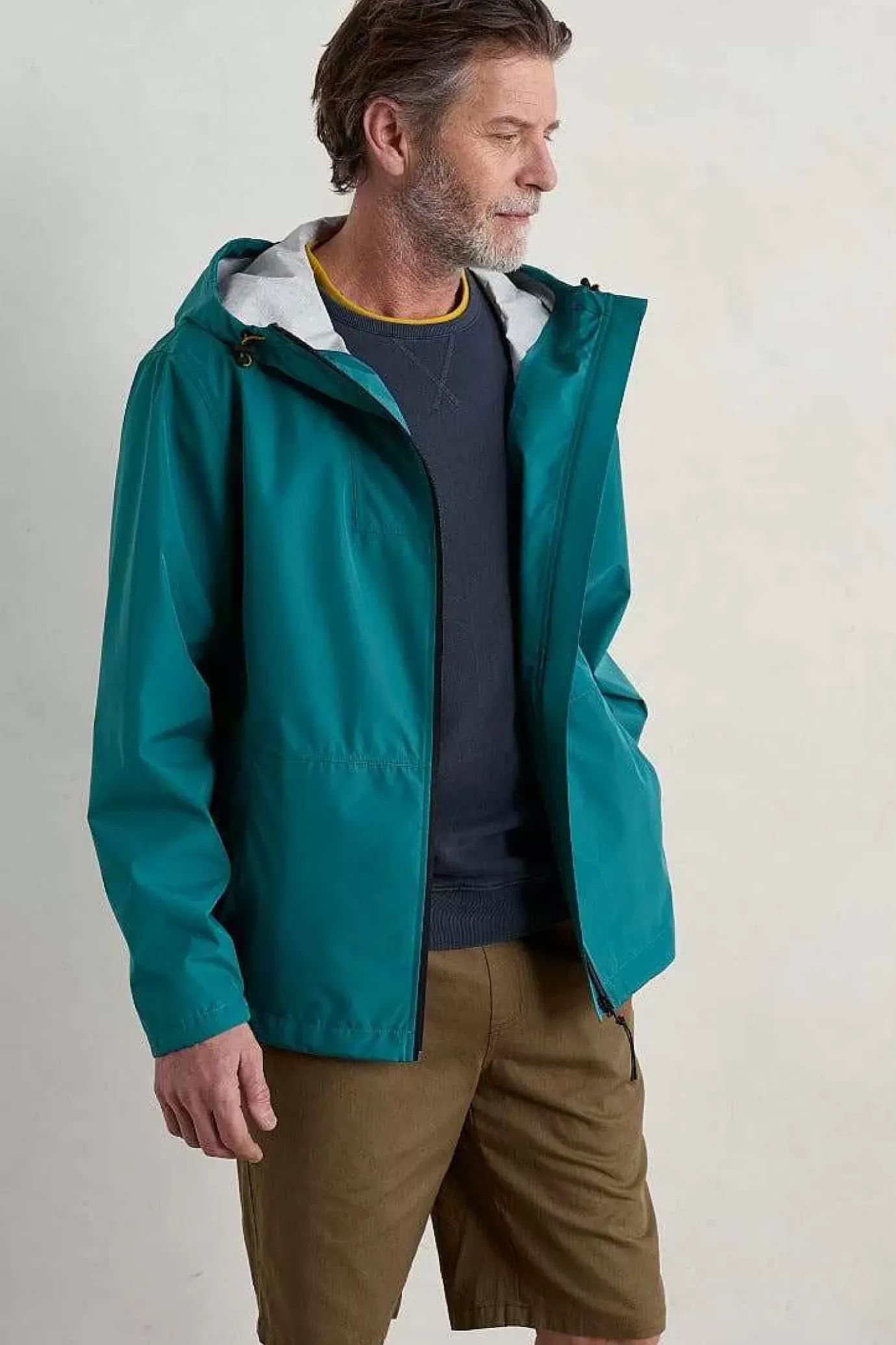 Seasalt Cornwall Men's Sailing Time Lightweight Waterproof Jacket<Men Coats & Jackets