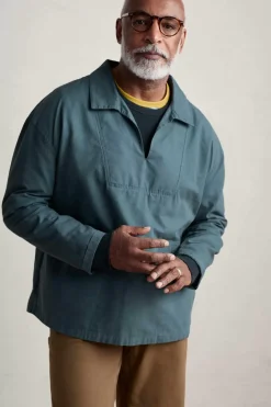 Seasalt Cornwall Men's Sidestone Cotton Canvas Smock<Men Tops & T-Shirts