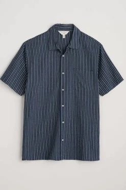 Seasalt Cornwall Men's Skylight Cave Short Sleeve Shirt<Men Shirts