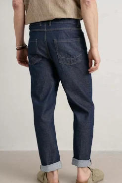 Seasalt Cornwall Men's Steersman Organic Cotton Straight Leg Jeans<Men Trousers & Shorts