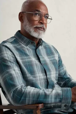 Seasalt Cornwall Men's Stonework Organic Cotton Shirt<Men Shirts