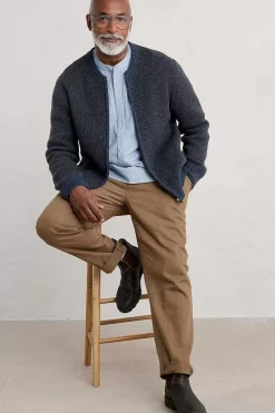 Seasalt Cornwall Men's Thresher Knitted Cardigan<Men Knitwear