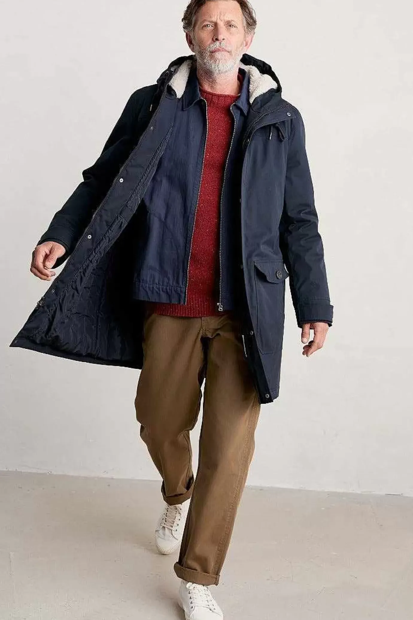 Seasalt Cornwall Men's Tidesman Waterproof Coat<Men Coats & Jackets