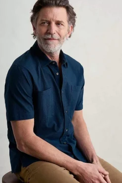 Seasalt Cornwall Men's Trewavas Short Sleeve Shirt (Gots)<Men Tops & T-Shirts