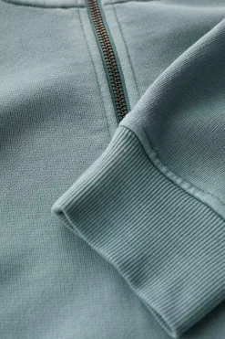 Seasalt Cornwall Men's Wood Moss Quarter Zip Sweatshirt<Men Tops & T-Shirts