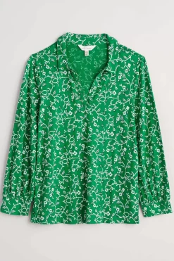 Seasalt Cornwall Misty Sky Organic Cotton Shirt<Women Tops