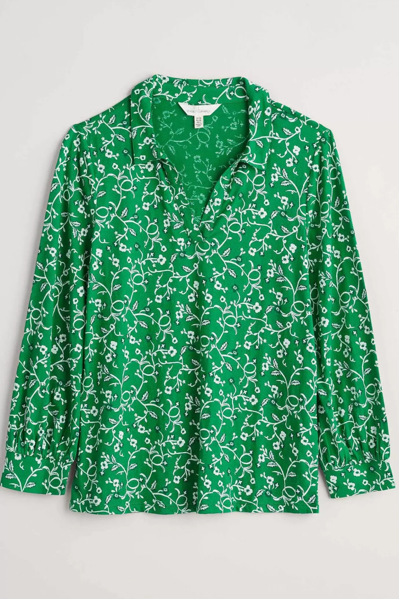 Seasalt Cornwall Misty Sky Organic Cotton Shirt<Women Tops