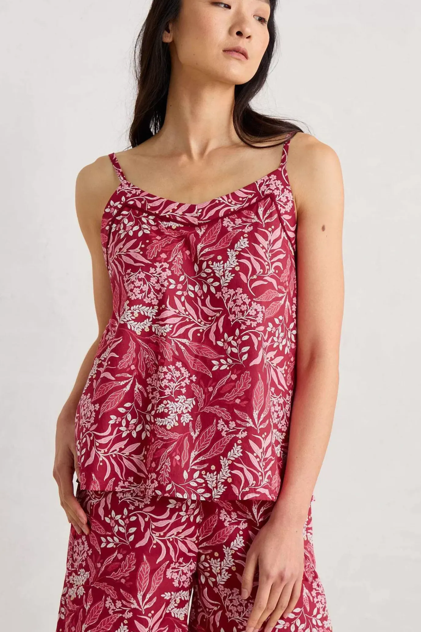 Seasalt Cornwall Moonflower Vest Top Pyjama Set<Women Nightwear