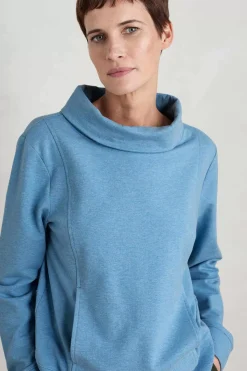 Seasalt Cornwall Moss Path Organic Cotton Sweatshirt<Women Tops