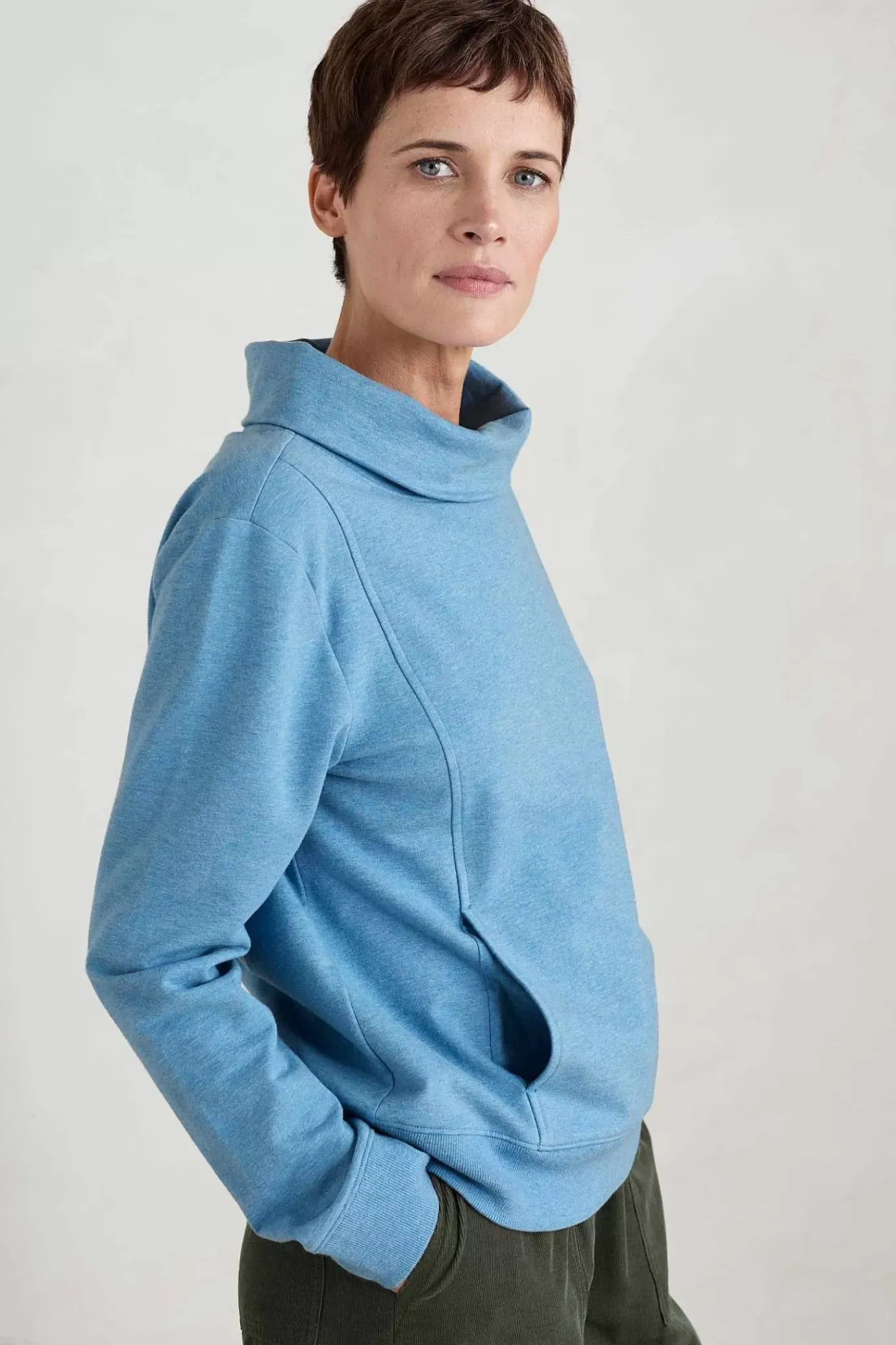 Seasalt Cornwall Moss Path Organic Cotton Sweatshirt<Women Tops