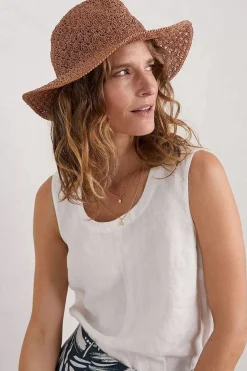 Seasalt Cornwall Ocean Sky Paper Crochet Hat<Women Hats