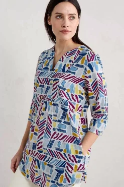 Seasalt Cornwall Op Art Organic Cotton Tunic Top<Women Tunics