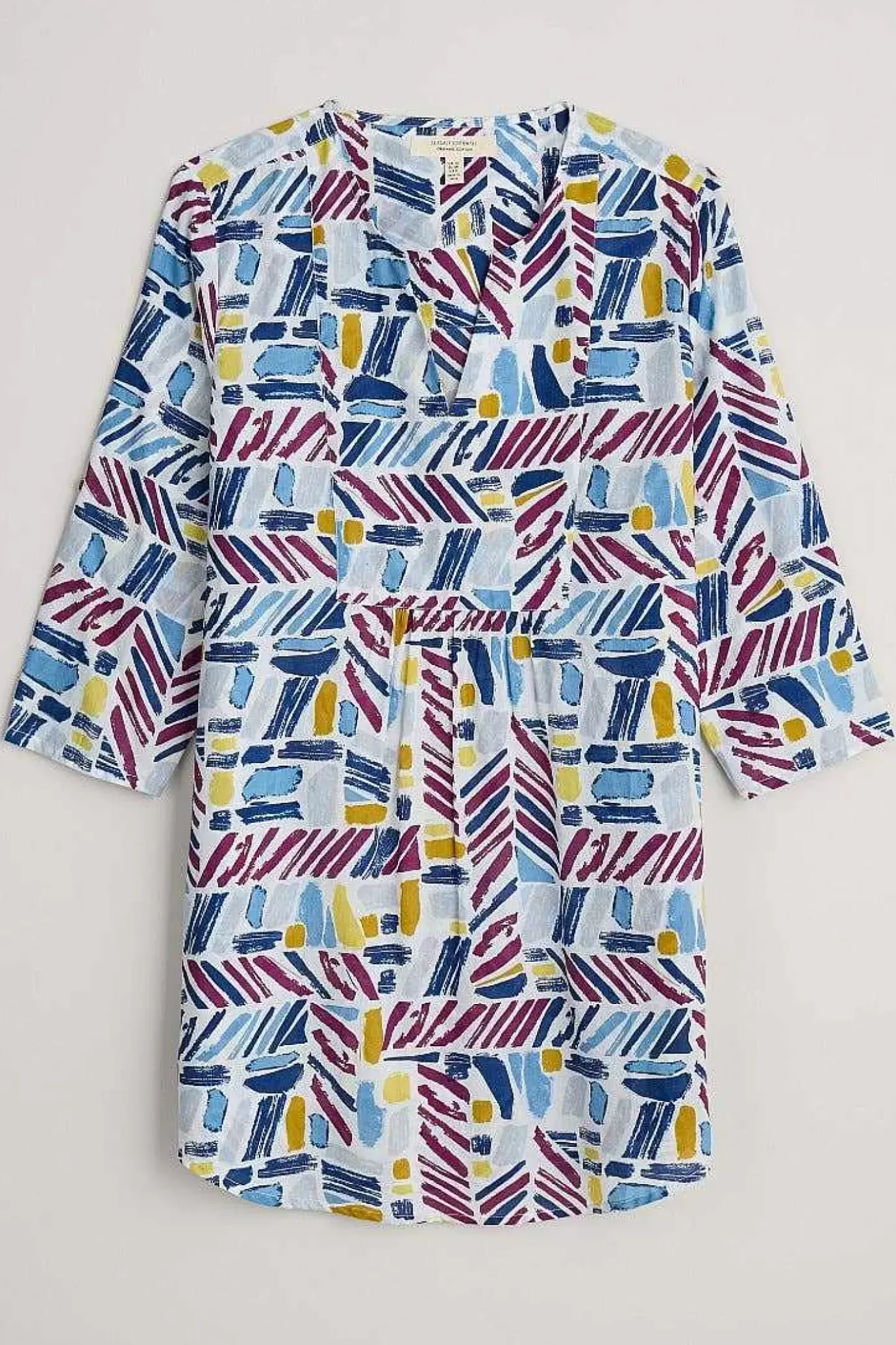 Seasalt Cornwall Op Art Organic Cotton Tunic Top<Women Tunics