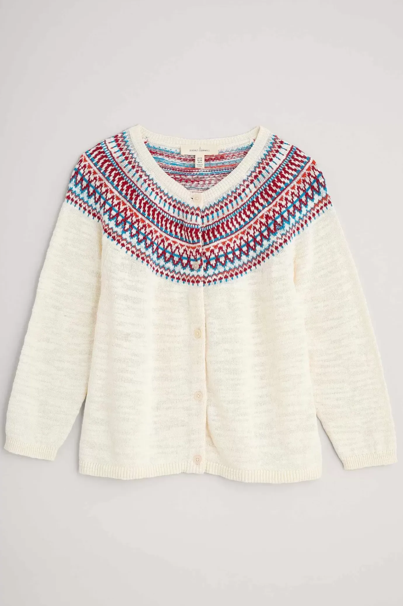 Seasalt Cornwall Penvoose Fair Isle Cardigan<Women Knitwear