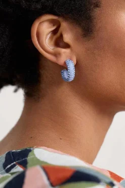 Seasalt Cornwall Petrel Hoop Raffia Hoop Earrings<Women Jewellery