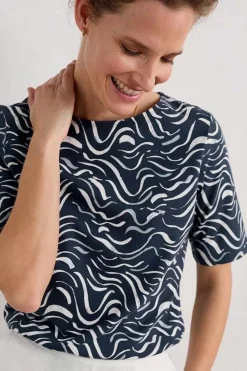 Seasalt Cornwall Poisson Jersey Top (Gots)<Women Tops