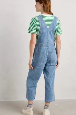 Seasalt Cornwall Porthallow Cove Wide Leg Denim Dungaree<Women Jumpsuits & Dungarees